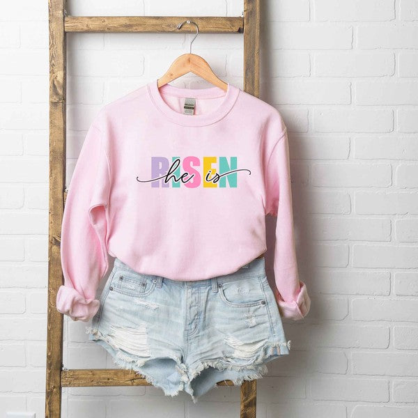 He Is Risen Colorful Sweatshirt