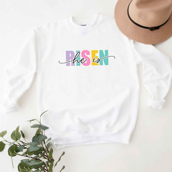 He Is Risen Colorful Sweatshirt
