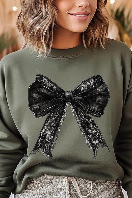 Coquette Bow Graphic Sweatshirt