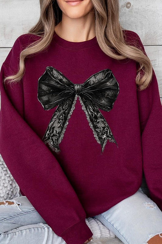 Coquette Bow Graphic Sweatshirt