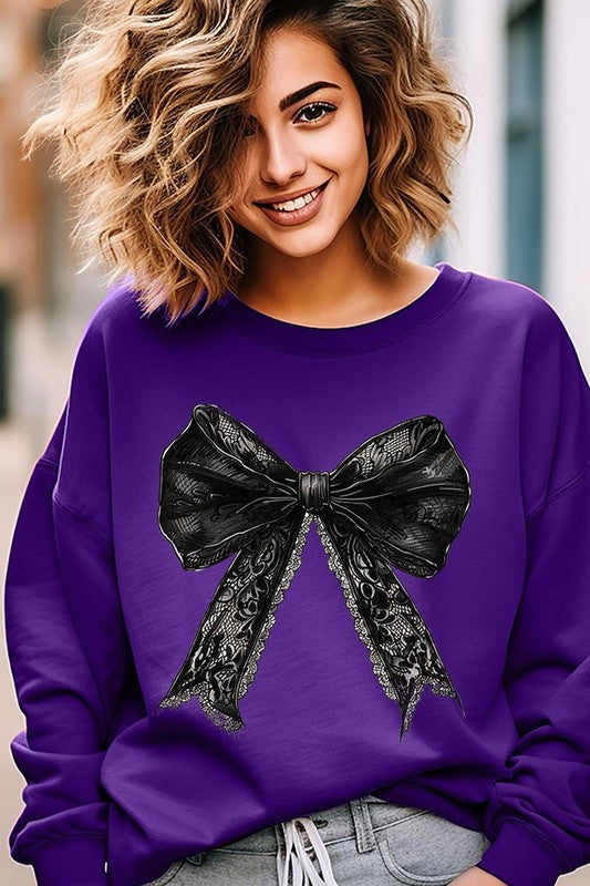 Coquette Bow Graphic Sweatshirt