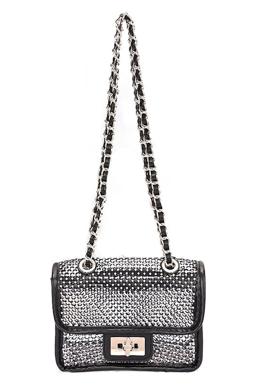 Iliana Rhinestone Shoulder Bag