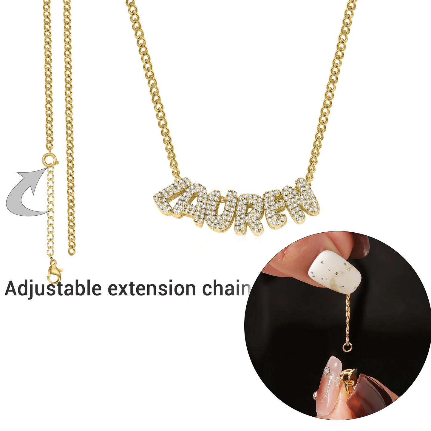 Custom Name Necklace Style ER118