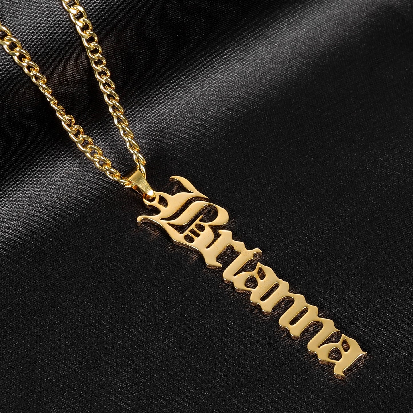 Custom Old English Necklace Style ER 46