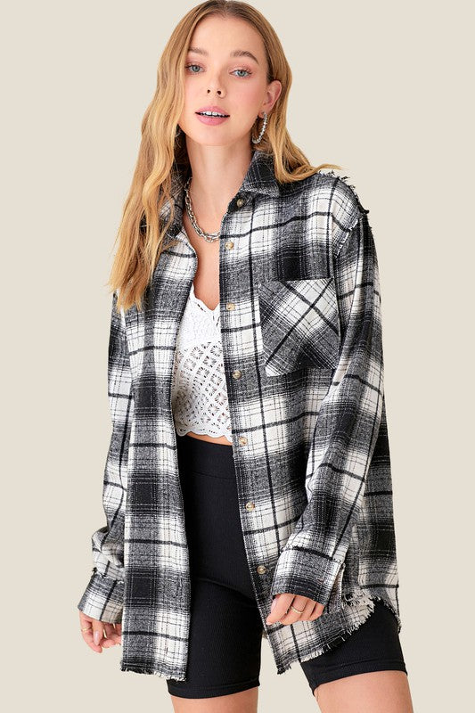 Nova Plaid Top