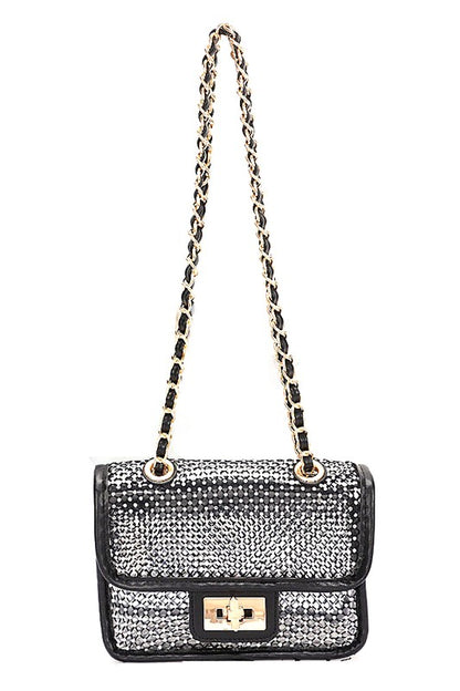 Iliana Rhinestone Shoulder Bag