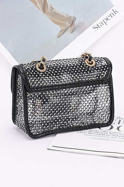 Iliana Rhinestone Shoulder Bag