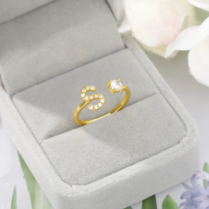Custom Initial Ring Style ER152
