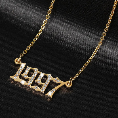 Custom Numeral Necklace Style ER127