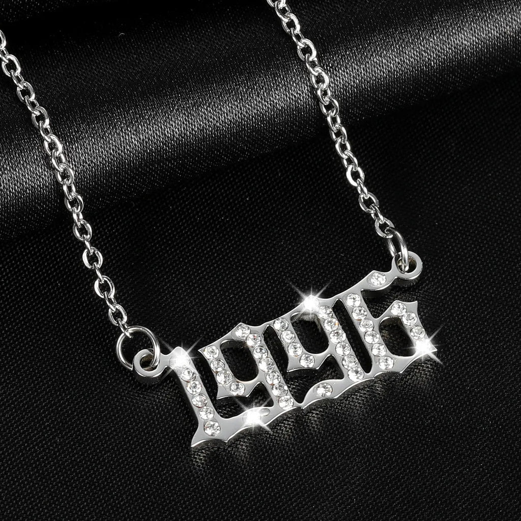 Custom Numeral Necklace Style ER127