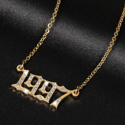 Custom Numeral Necklace Style ER127