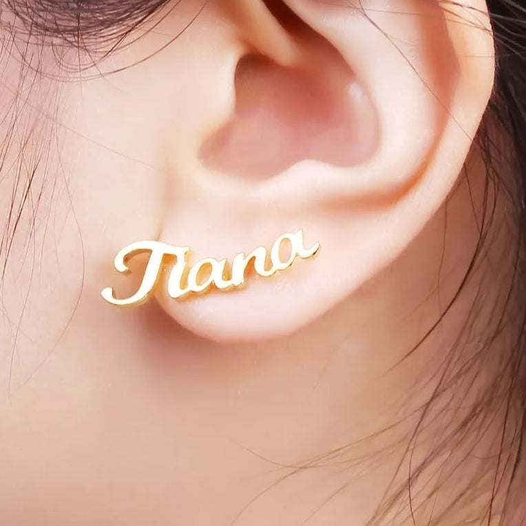 Custom Name Earrings Style ER147