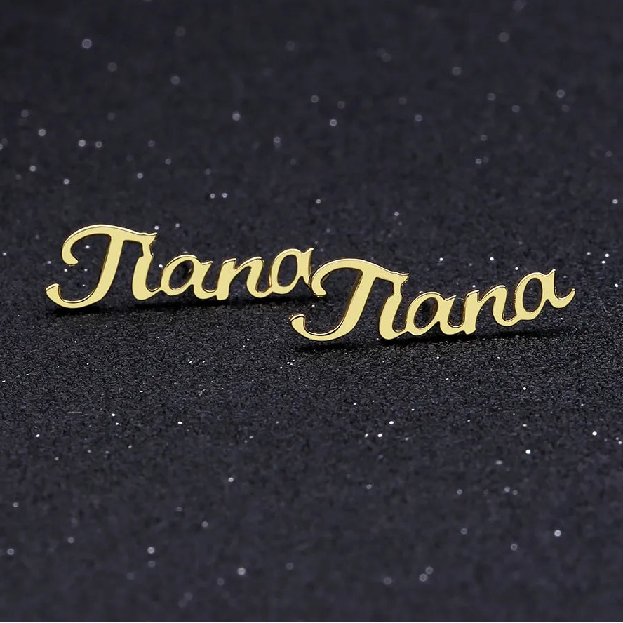 Custom Name Earrings Style ER147