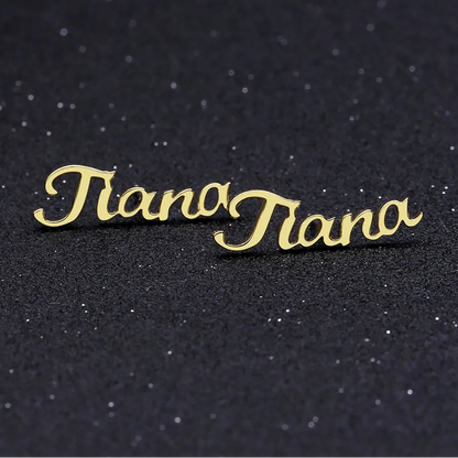 Custom Name Earrings Style ER147