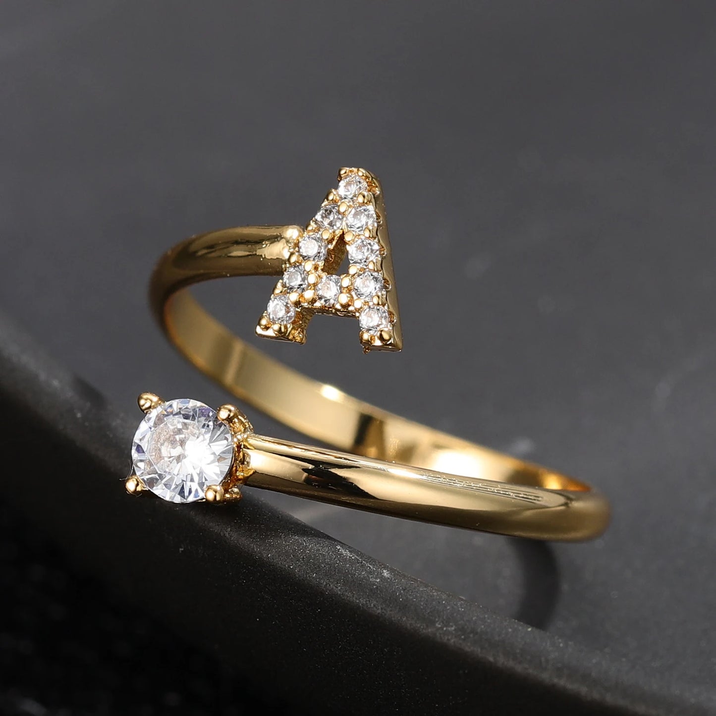 Custom Initial Ring Style ER153
