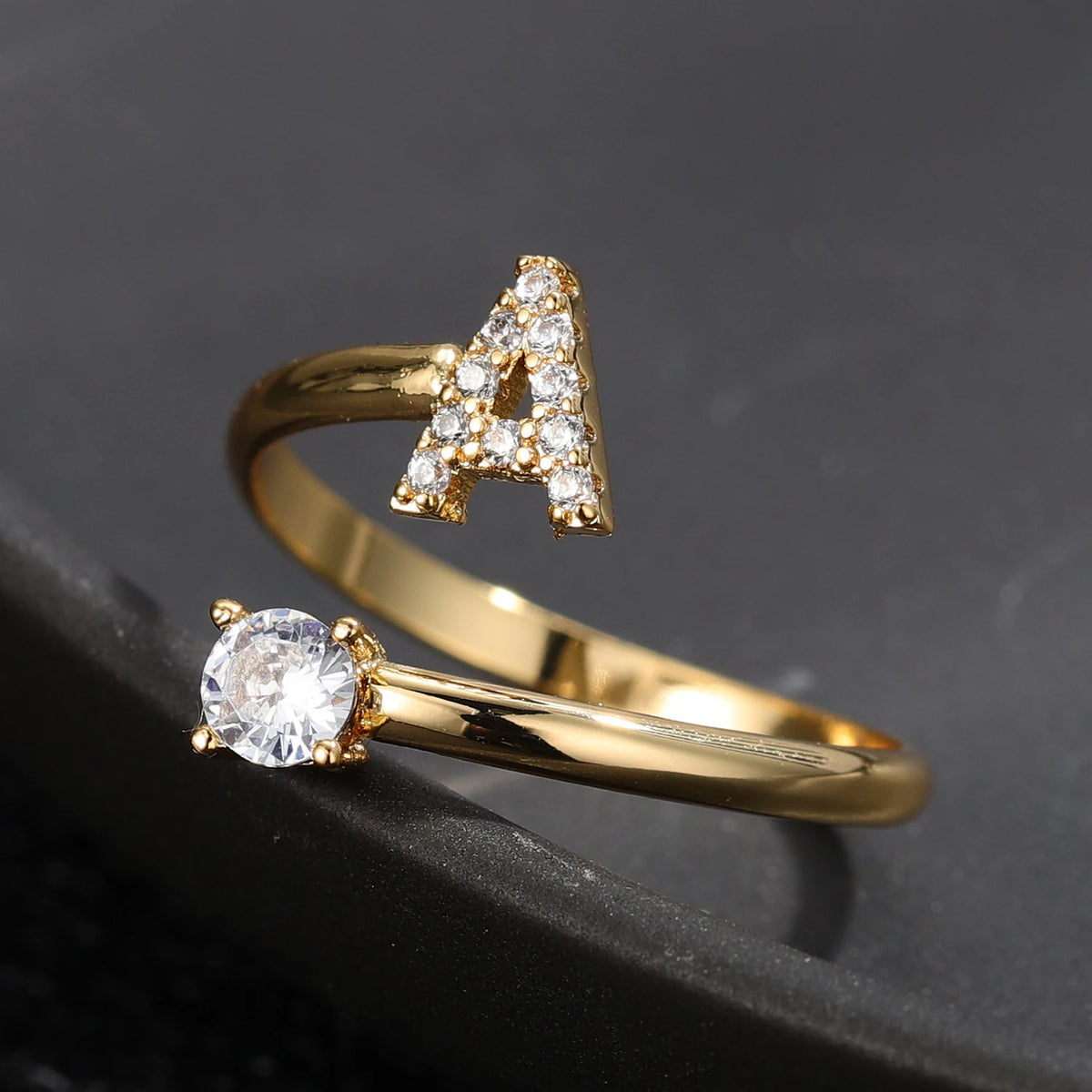 Custom Initial Ring Style ER153