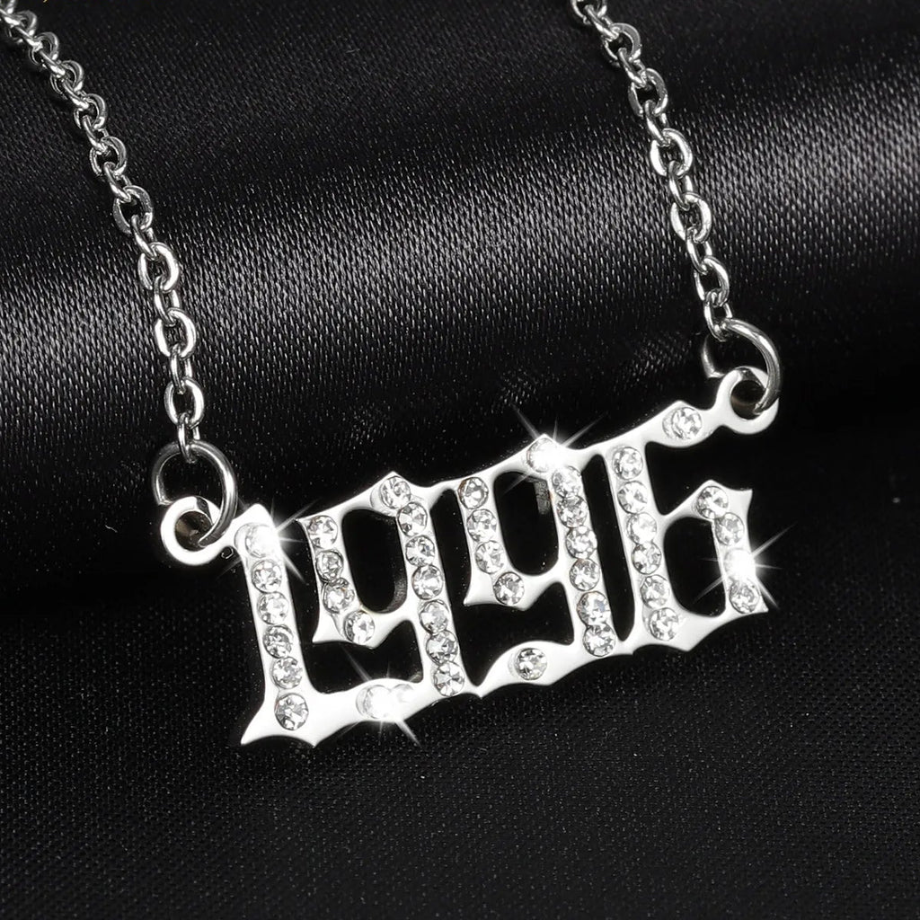 Custom Numeral Necklace Style ER127