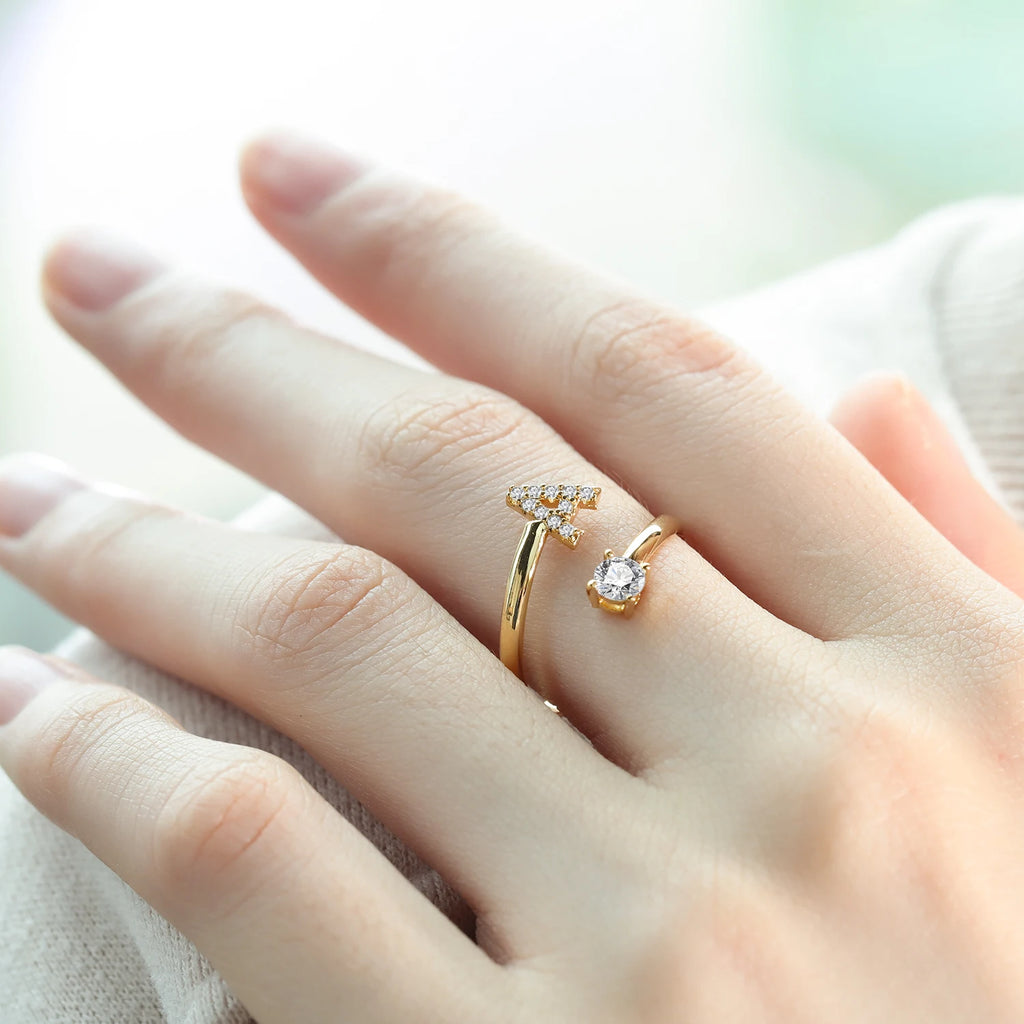 Custom Initial Ring Style ER153