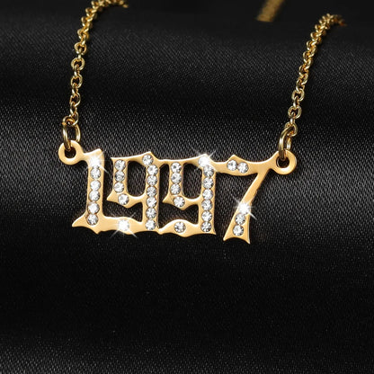 Custom Numeral Necklace Style ER127