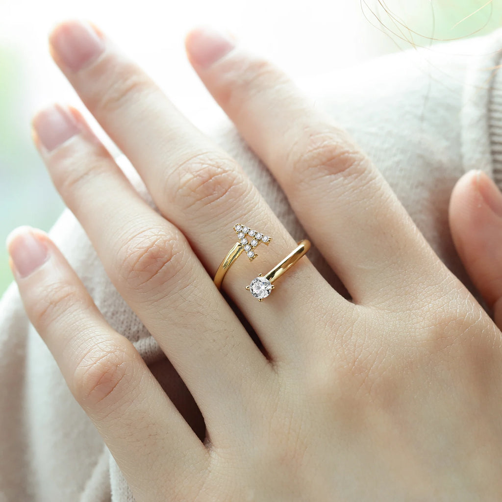 Custom Initial Ring Style ER153