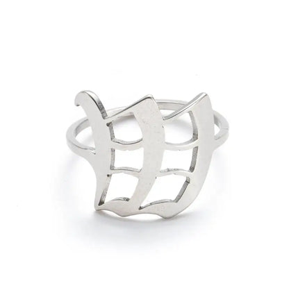 Custom Initial Ring Old English Style ER151