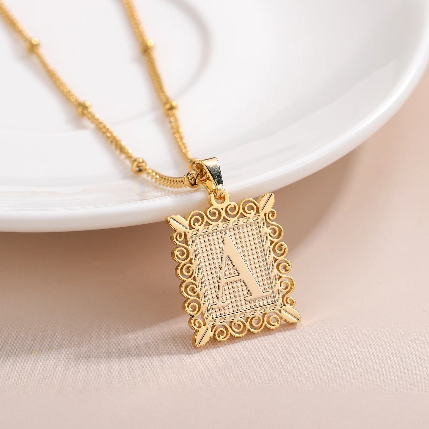 Custom Initial Necklace Style ER141