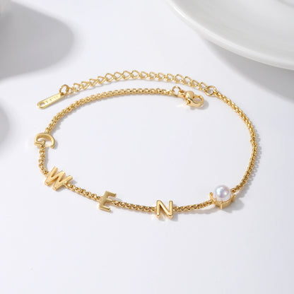 Custom Initial Name Bracelet Style ER128