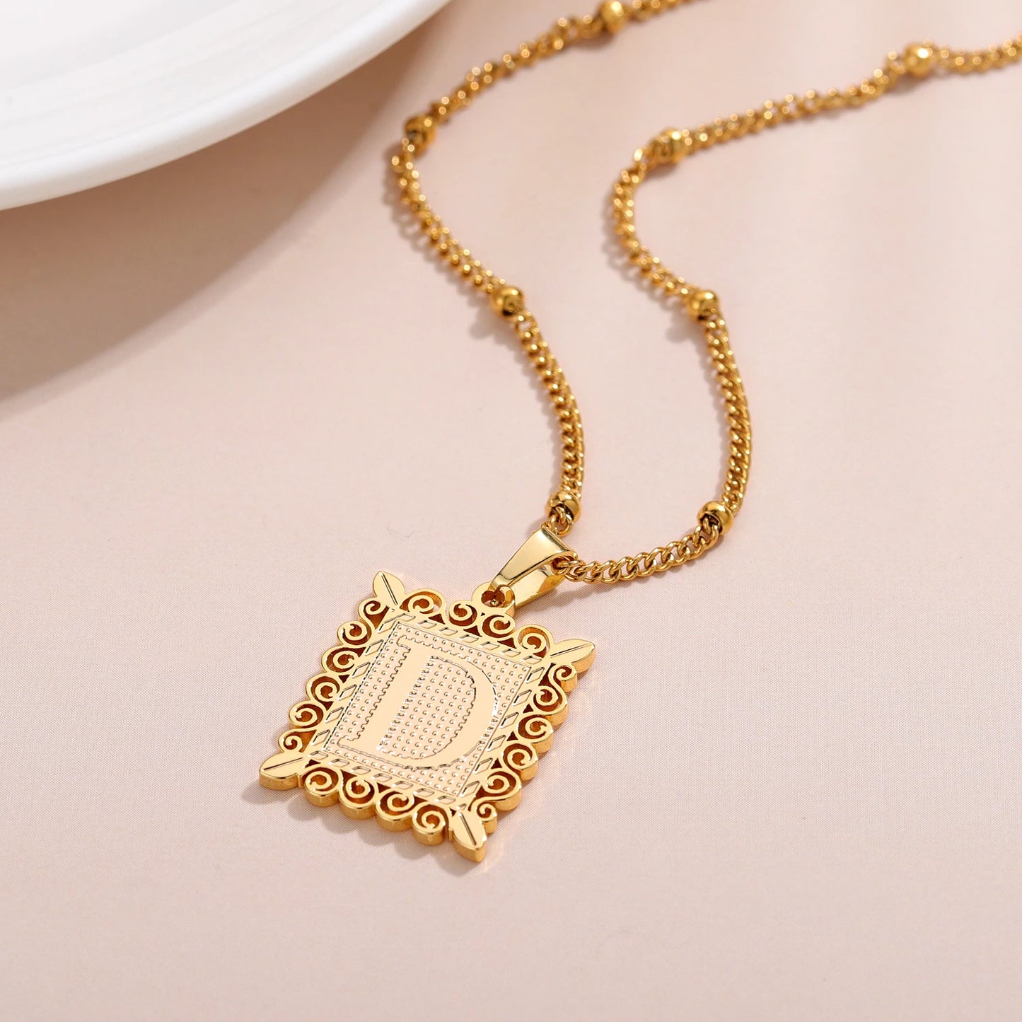 Custom Initial Necklace Style ER141