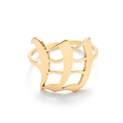 Custom Initial Ring Old English Style ER151