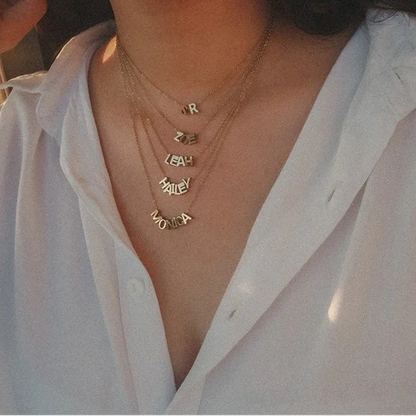 Custom Initial Name Necklace Style ER135