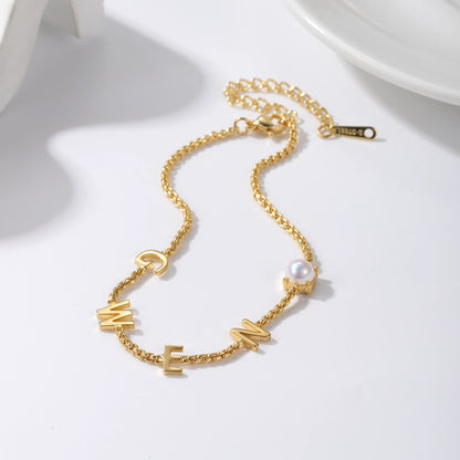 Custom Initial Name Bracelet Style ER128