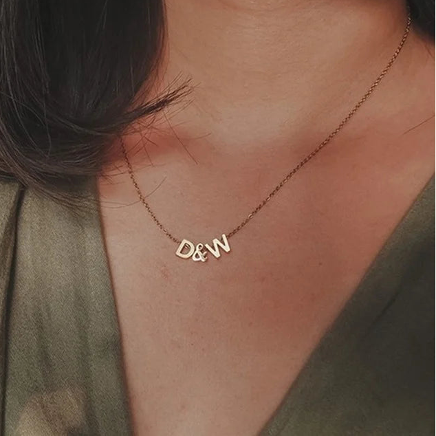 Custom Initial Name Necklace Style ER135