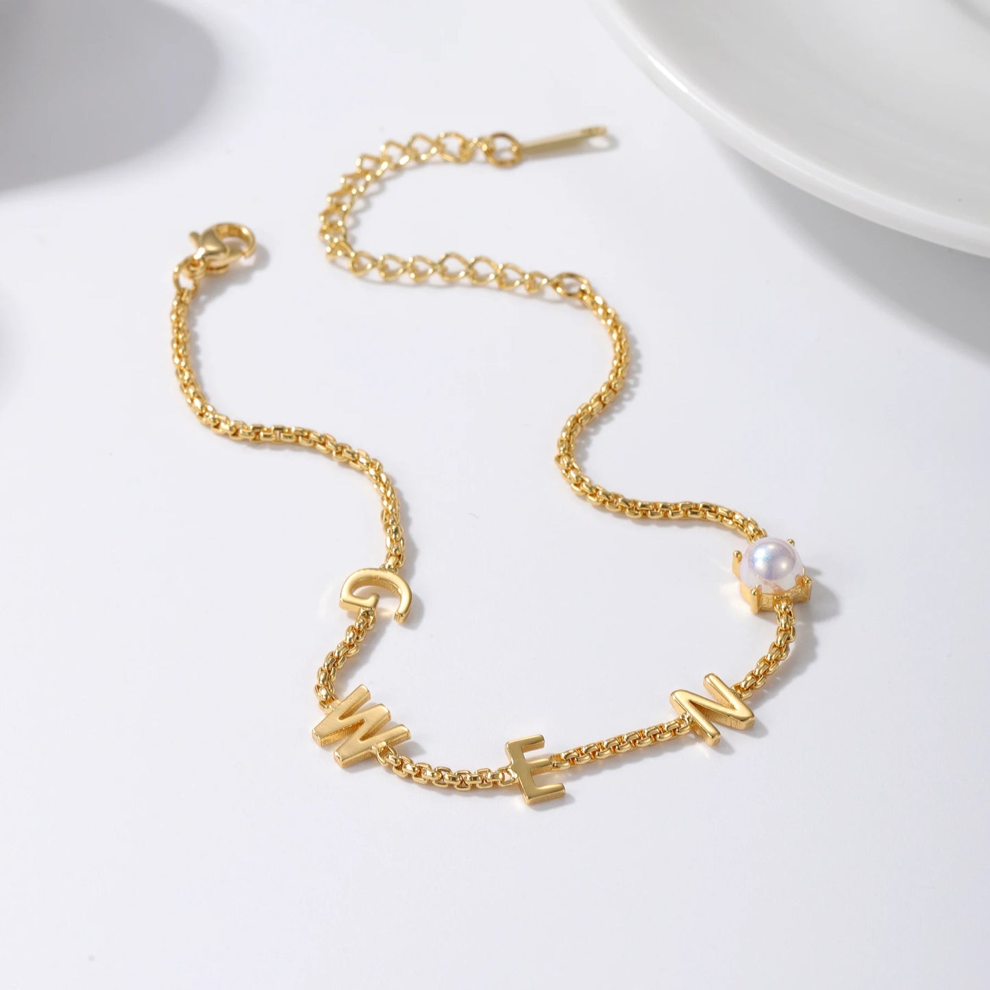 Custom Initial Name Bracelet Style ER128