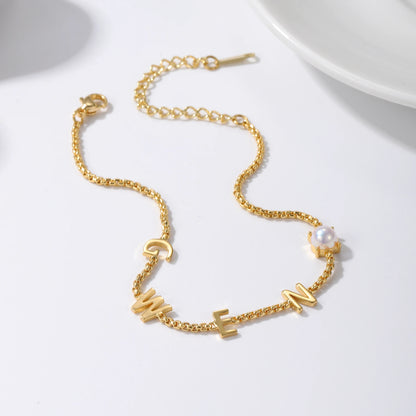 Custom Initial Name Bracelet Style ER128