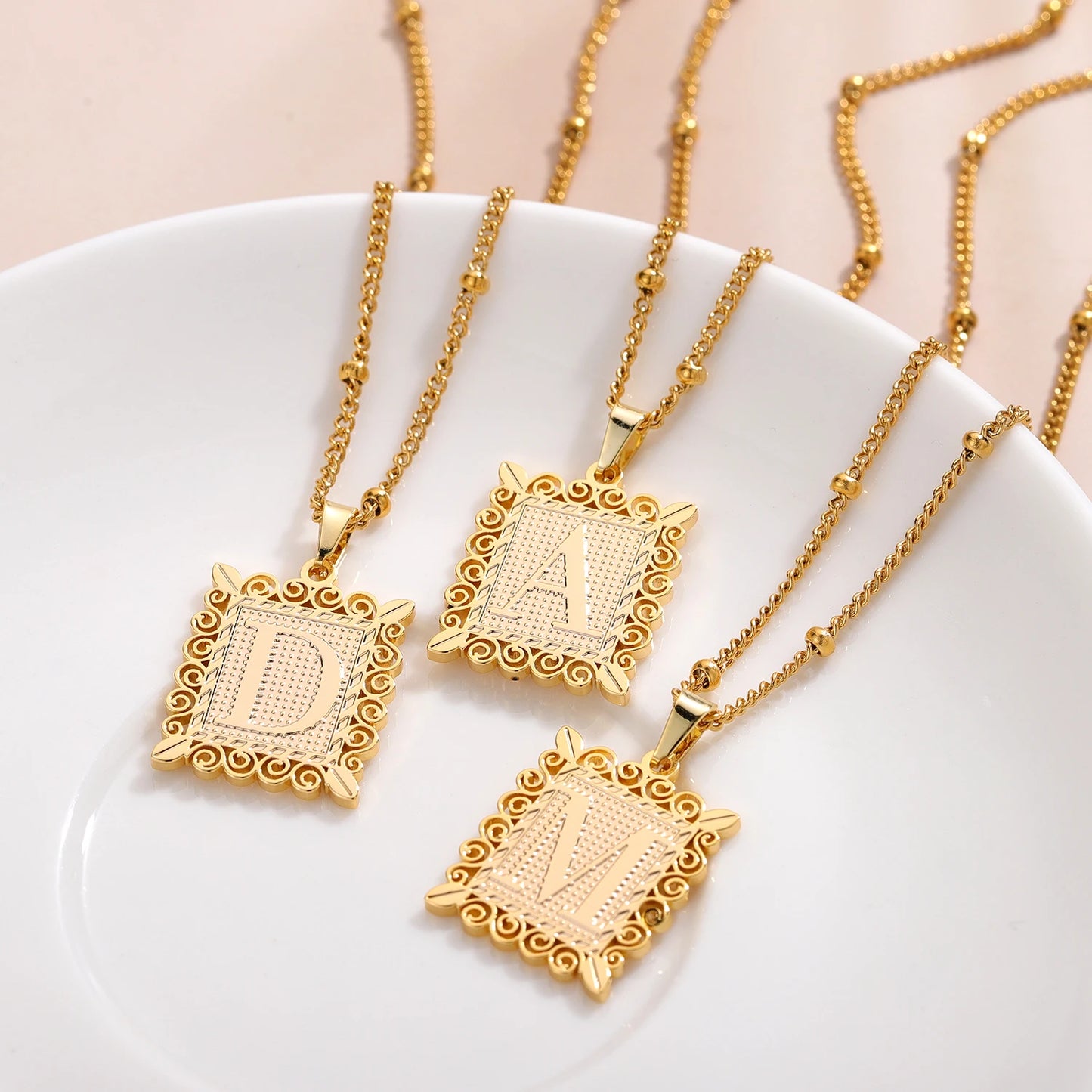 Custom Initial Necklace Style ER141