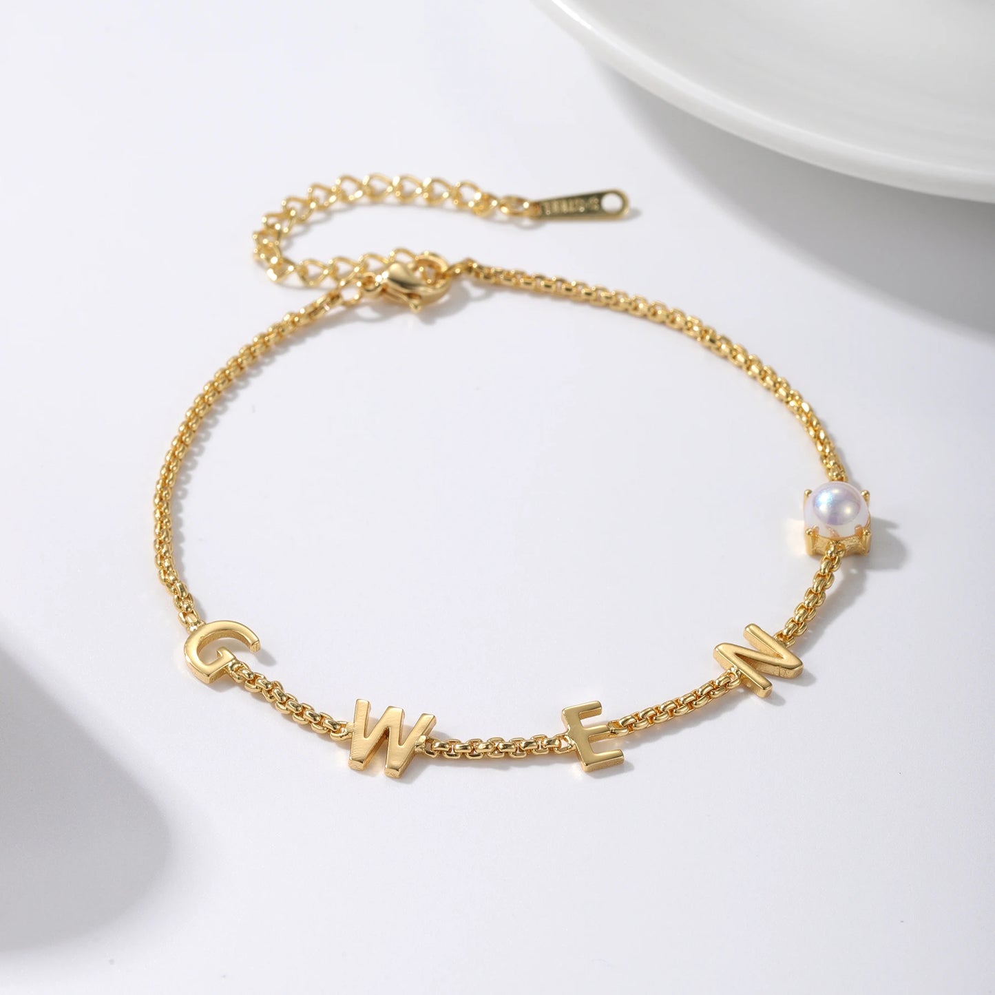 Custom Initial Name Bracelet Style ER128