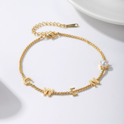 Custom Initial Name Bracelet Style ER128