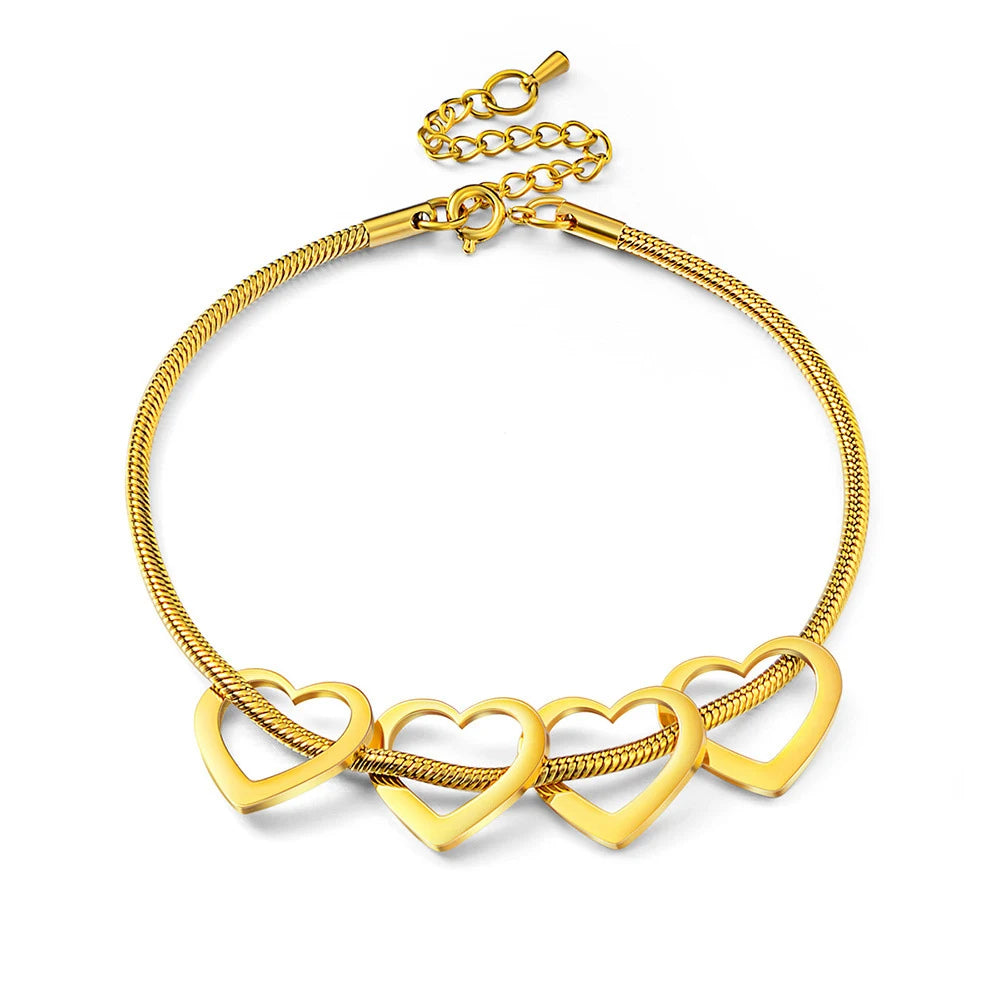 Custom Name Heart Bracelet Style ER123