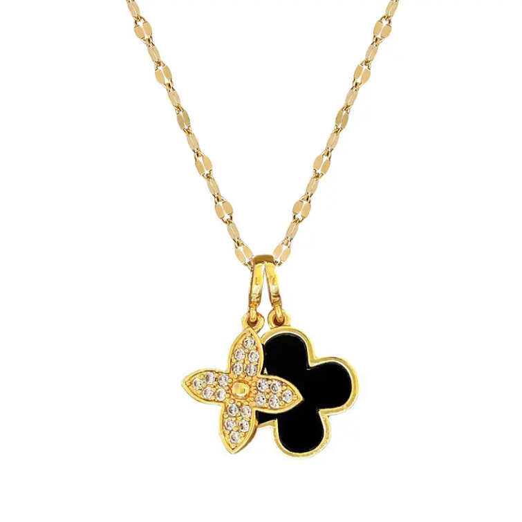 Elegant Clover Leaf Necklace Style CR01