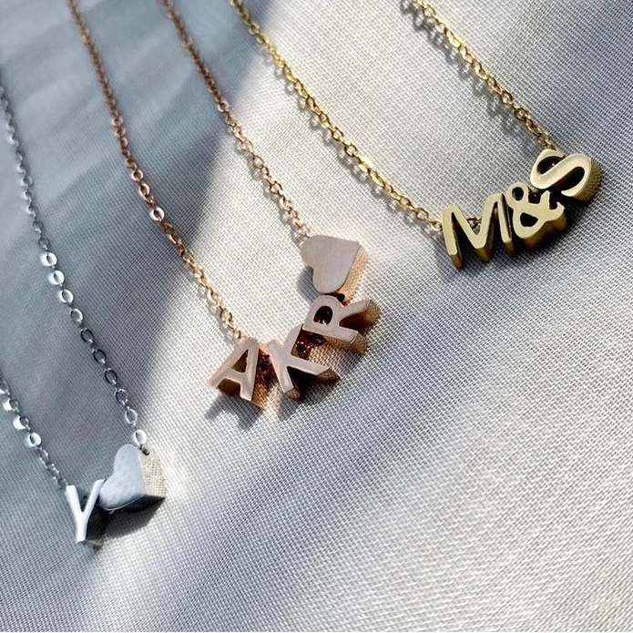 Custom Initial Name Necklace Style ER135