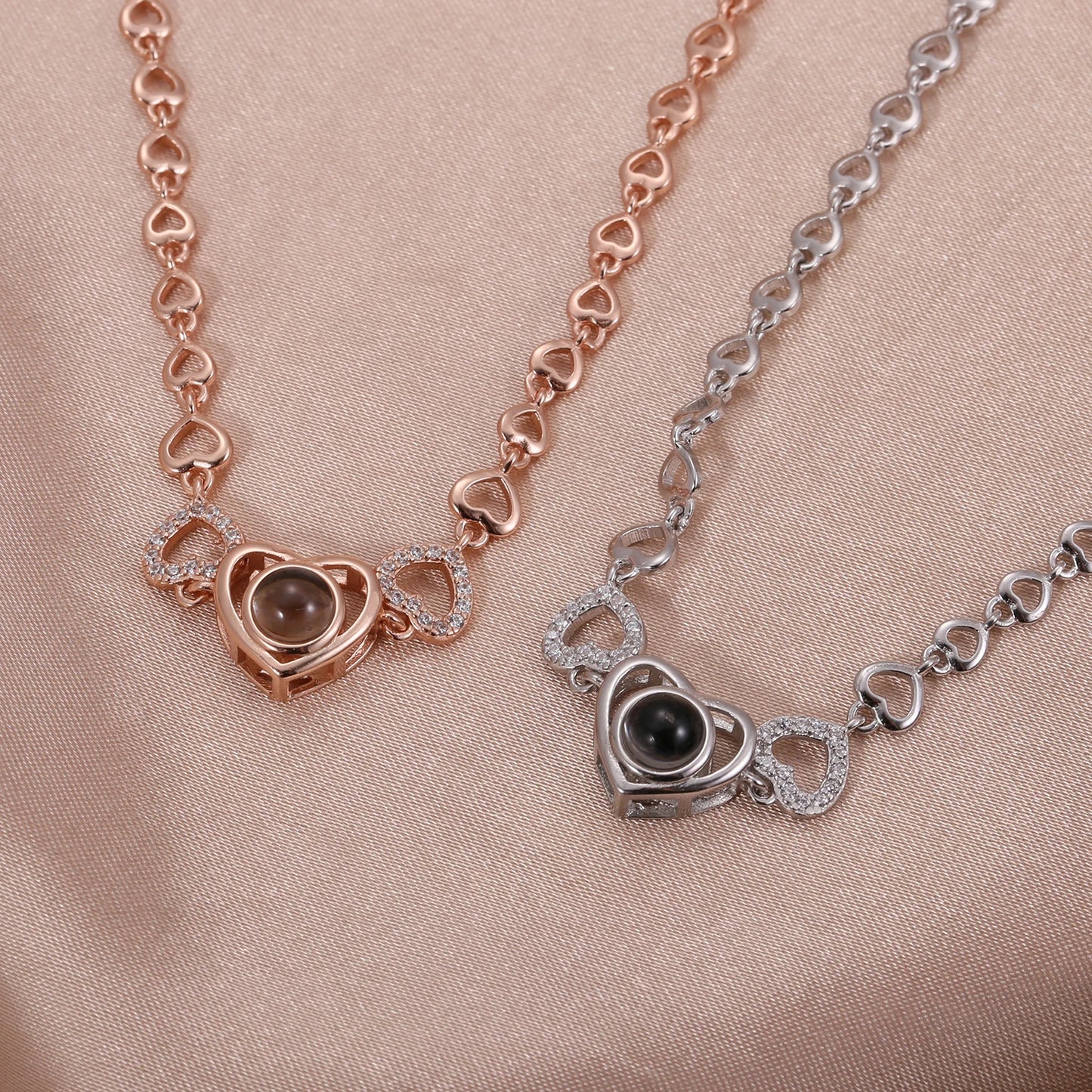 Custom Photo Projection Heart Bracelet Style ER129