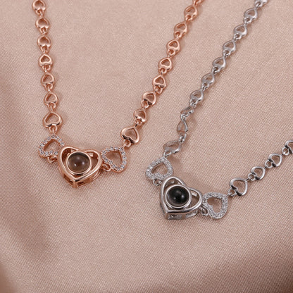 Custom Photo Projection Heart Bracelet Style ER129