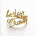 Custom Double Name Adjustable Ring Style ER145