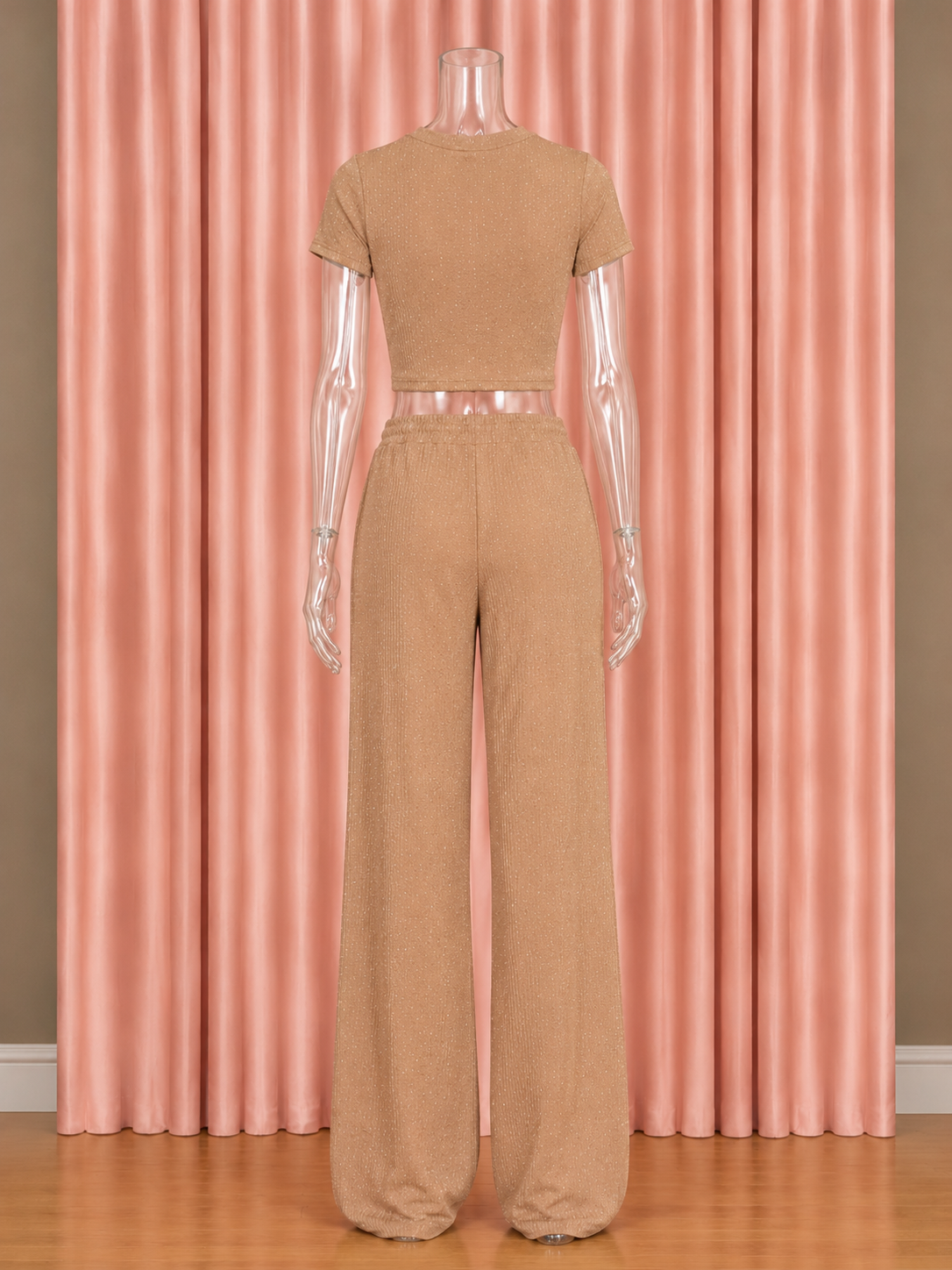 Roxella Rhinestone Set - Tan
