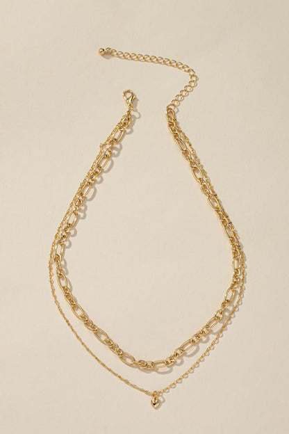 Daisy Heart Necklace Set