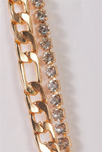 Load image into Gallery viewer, Rhinestone Box Chain Necklace Set
