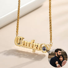 Cargar imagen en el visor de la galería, Custom Name Projection Photo Necklace Style ER87
