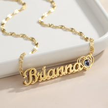 Load image into Gallery viewer, Custom Name Projection Photo Necklace Style ER88
