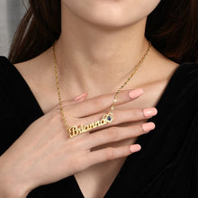 Load image into Gallery viewer, Custom Name Projection Photo Necklace Style ER88
