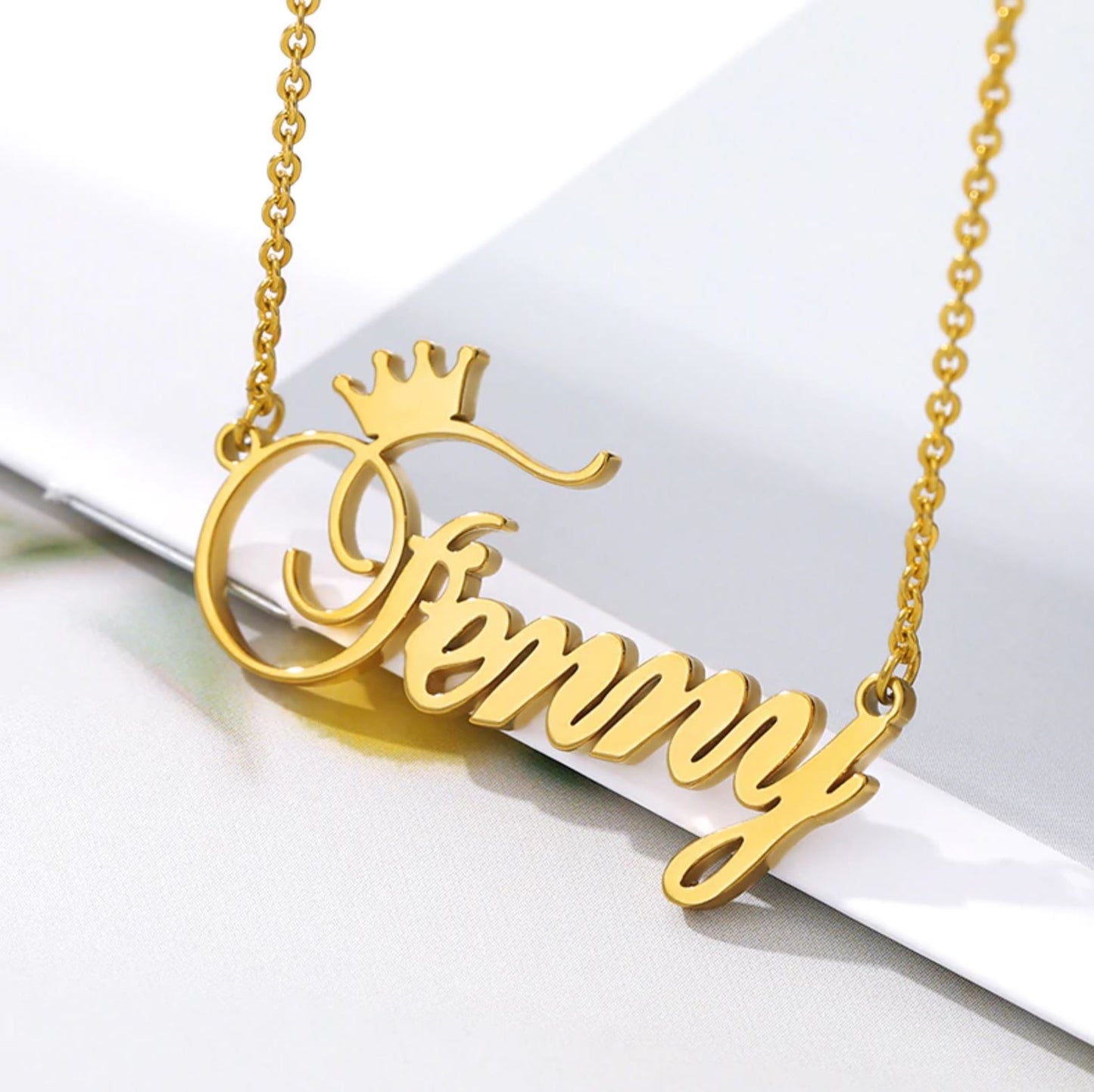 Custom Crown Name Necklace Style ER33
